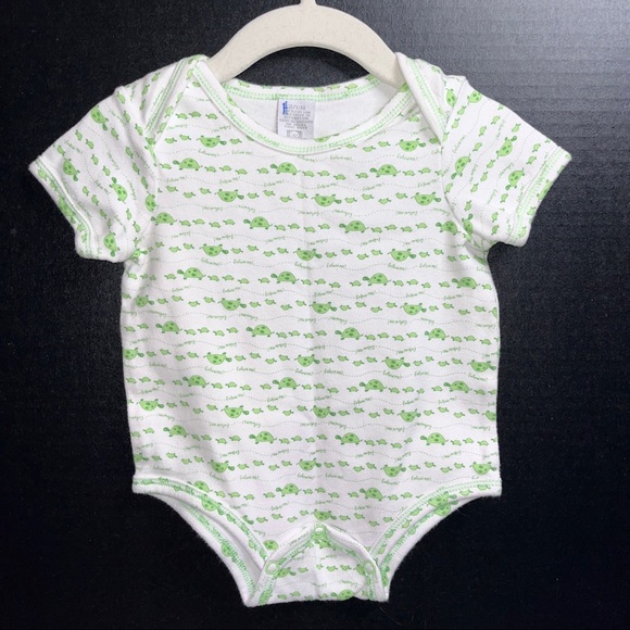 🐢 Parisian BeBe 2 piece set, white background with green turtles, 100% cotton - Picture 8 of 16